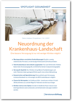 Cover SPOTLIGHT Gesundheit: Neuordnung der Krankenhaus-Landschaft