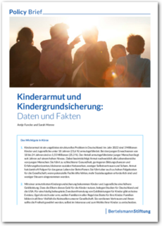 Cover Policy Brief Kinderarmut und Kindergrundsicherung: Daten und Fakten