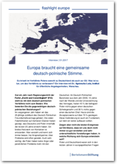 Cover flashlight europe 01/2017: Europa braucht eine gemeinsame deutsch-polnische Stimme
