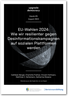 Cover EU-Wahlen 2024: Wie wir resilienter gegen Desinformationskampagnen auf sozialen Plattformen werden