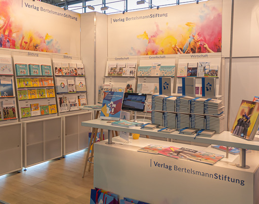 Der Stand des Verlags Bertelsmann Stiftung auf der Frankfurter Buchmesse 2025