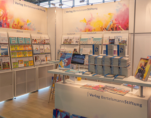 Der Stand des Verlags Bertelsmann Stiftung auf der Frankfurter Buchmesse 2025