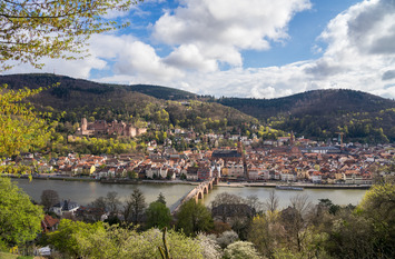 Panoramabild der Stadt Heidelberg