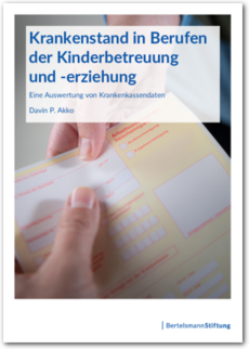 Cover Krankenstand in Berufen der Kindertagesbetreuung und -erziehung