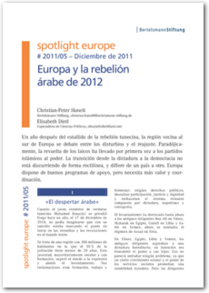 Cover spotlight europe 05/2011: Europa y la rebelión árabe de 2012