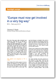 Cover flashlight europe 02/2015: Europe must now get involved in a very big way