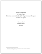 Cover Technical Appendix for Policy Paper "Estimating economic benefits of the Single Market for European countries and regions"