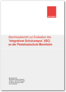 Cover Abschlussbericht zur Evaluation des `Integrativen Schulcampus´ (ISC) an der Pestalozzischule Mannheim