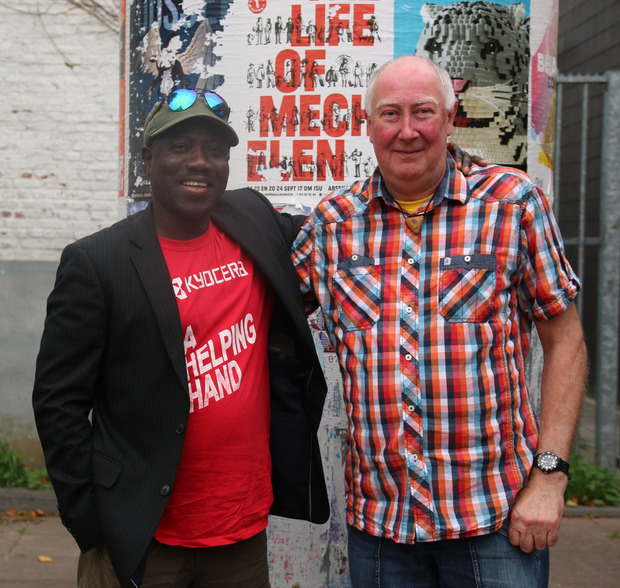 Lamine Sambou und Erwin Wauters haben sich 2013 in Mechelen bei Samen Inburgeren kennengelernt.