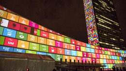 Projektionen zu den Sustainable Development Goals und zum 70. Jahrestag der Vereinten Nationen