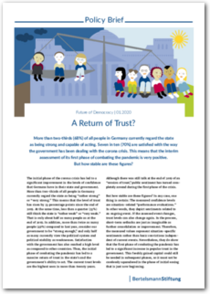 Cover Policy Brief 1/2020 - A Return of Trust?