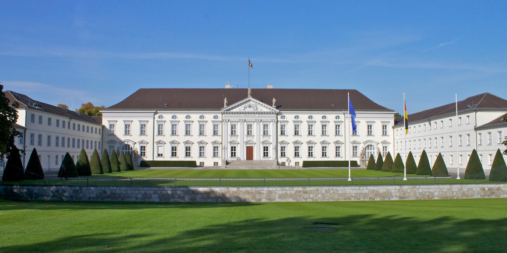 Foto des Schloss Bellevue in Berlin.