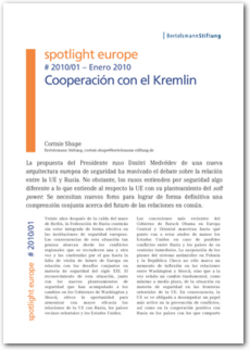 Cover spotlight europe 01/2010: Cooperación con el Kremlin