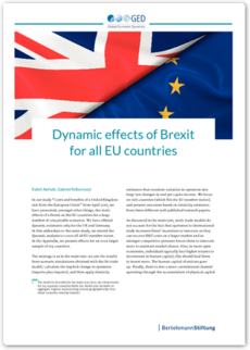 Cover Dynamic effects of Brexit for all EU countries