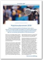 Cover EINWURF 4/2018 - Populismusbarometer 2018