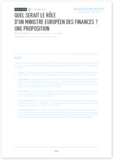 Cover Quel Serait Le Rôle d'un Ministre Européen des Finances?