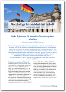 Cover Policy Brief 2024 | 03: Mehr Spielraum für investive Staatsausgaben schaffen