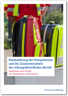 Cover Neujustierung der Kompetenzen  und der Zusammenarbeit  der rettungsdienstlichen Berufe