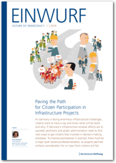 Cover EINWURF 1/2015 EN - Paving the Path for Citizen Participation in Infrastructure Projects