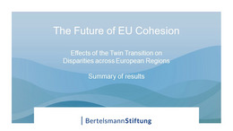 The Future of EU Cohesion: Effects of the Twin Transition on Disparities across European Regions. Summary of Results