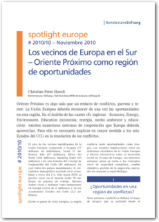 Cover spotlight europe 10/2010: Los vecinos de Europa en el Sur – Oriente Próximo como región de oportunidades