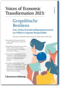 Cover Geopolitische Resilienz: Vom Ad-hoc-Krisenbewältigungsinstrument zur Political Corporate Responsibility