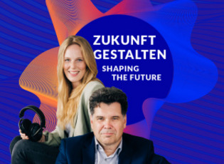 Podcast-Titelfoto mit Malva Sucker und Jochen Arntz.