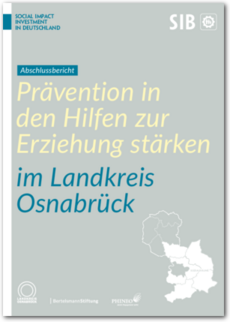 Cover Abschlussbericht Prävention in den Hilfen zur Erziehung stärken im Landkreis Osnabrück