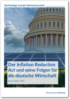 Cover Der Inflation Reduction Act und seine Folgen für die deutsche Wirtschaft - Risiken, Potenziale und Handlungsbedarfe